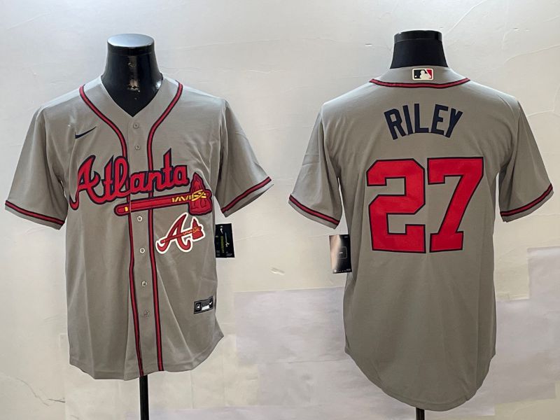 Men Atlanta Braves 27 Riley Grey Game 2024 Nike MLB Jersey style 2
